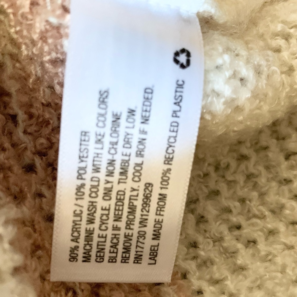 New LOFT Marled Bobble Sleeve Sweater Size: Medium - Picture 6 of 6